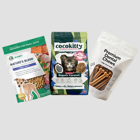 Verpacktes Tierfutter