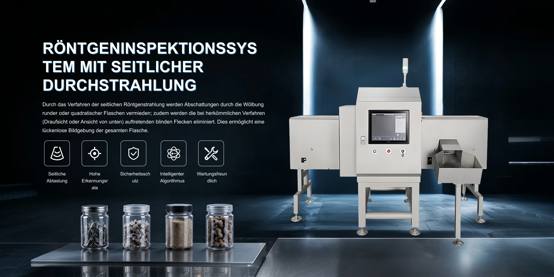 R&Ouml;NTGENINSPEKTIONSSYSTEM MIT SEITLICHER DURCHSTRAHLUNG